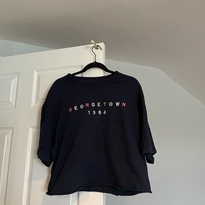 Brandy Melville Georgetown 1984 Cropped Tee